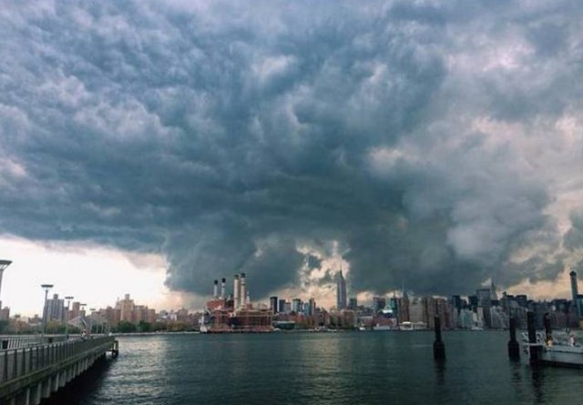 Bonito ou assustador? Nuvens estranhas surpreendem moradores de Nova York