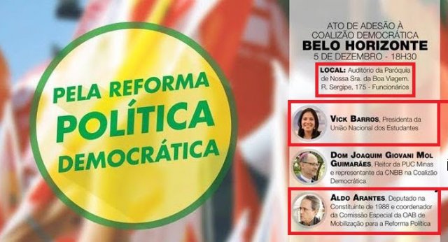 Paróquia da capital mineira aberta à pregação comunista: A promoção da reforma política apoiada pela CNBB