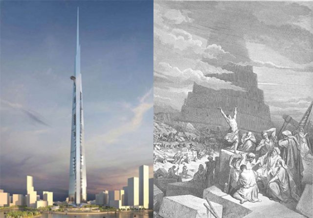 Muçulmanos estão construindo a Torre mais alta do Mundo para alcançar o céu