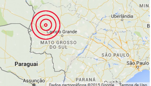 Terremoto de 4.1 pontos é registrado a 88 km de Miranda, no Mato Grosso do Sul