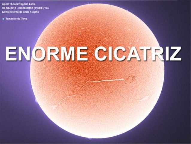 Filamento gigantesco de 700 mil km de comprimento chama a atenção nas imagens do Sol