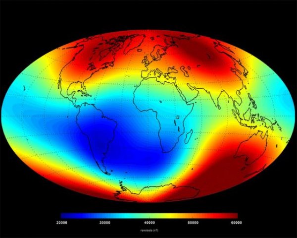 Cientistas confirmam mudanças no campo magnético da Terra