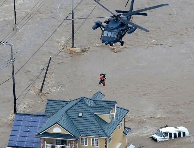 A chuva tem uma escala que nunca havíamos registrado antes, diz meteorologista japonesa, diante de inundações sem precedentes, provocadas por Tufão