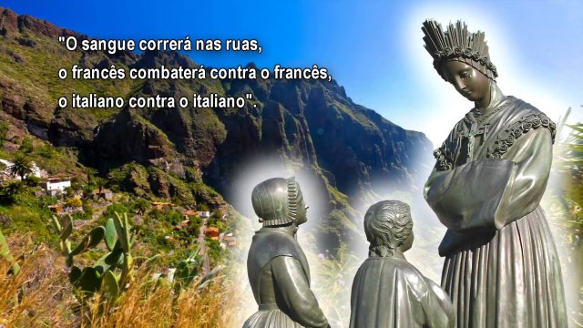 Mensagem de Nossa Senhora de La Salette: A sociedade está na iminência dos flagelos mais terríveis e dos maiores acontecimentos. Chegou o tempo; o sol está escurecendo; só a fé sobreviverá