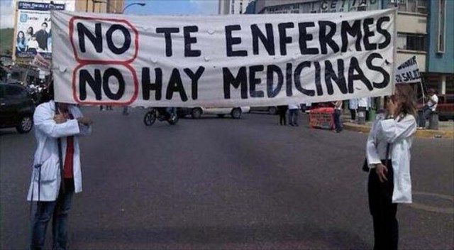 Venezuela socialista rumo ao abismo: Não fiques enfermo, não há médicos, nem remédios